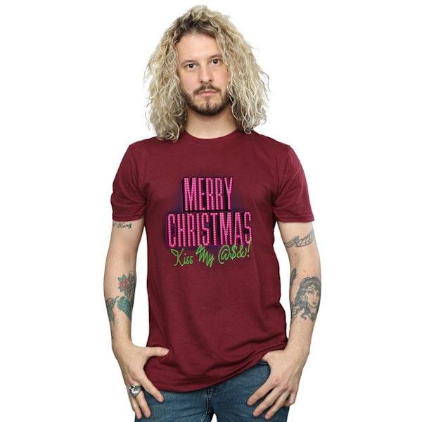 National Lampoon's Christmas Vacation Herr Kiss My Ass T-shirt Burgundy L