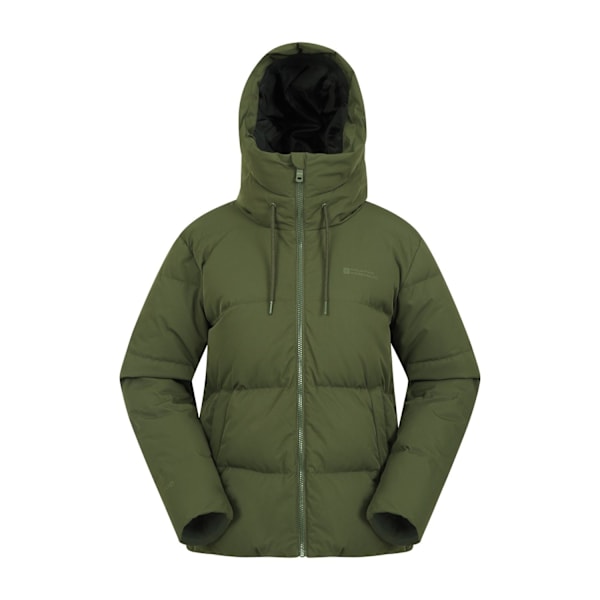 Mountain Warehouse Dam/Damer Cosy Extreme Short Down Jacket Khaki Green 20 UK