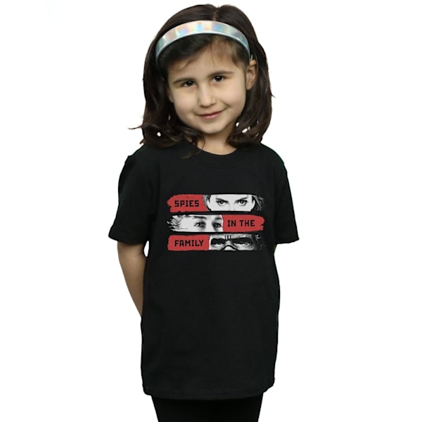 Marvel Girls Black Widow Movie Spies In The Family Bomull T-shirt Black 12-13 Years