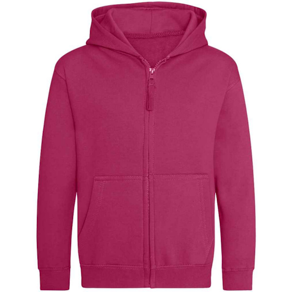 AWDis Cool Barn/Barn Zoodie Full Zip Hoodie 5-6 År Hot Hot Pink 5-6 Years