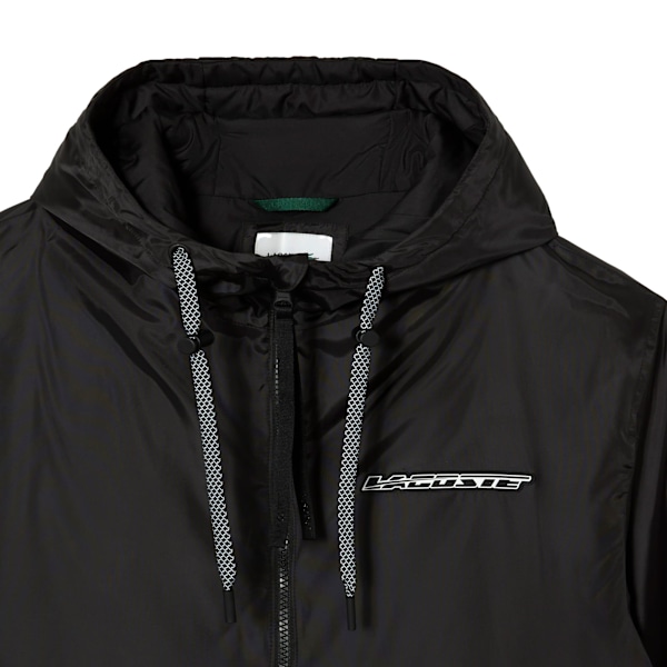 Lacoste Herr Hooded Quilted Cropped Padded Jacket XL Svart Black XL