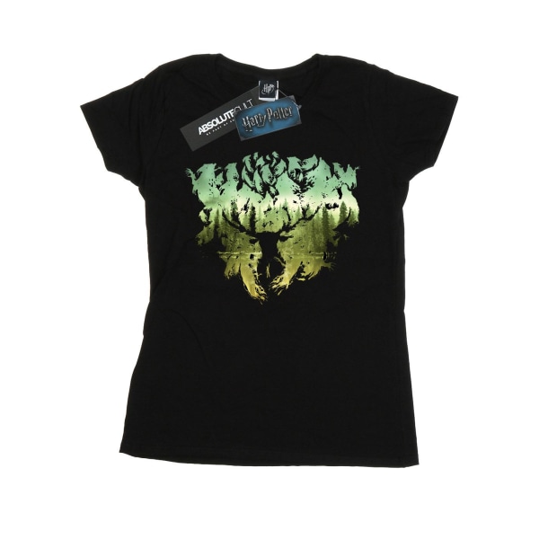 Harry Potter Dam/Dam Magical Forest Cotton T-Shirt M Blac Black M