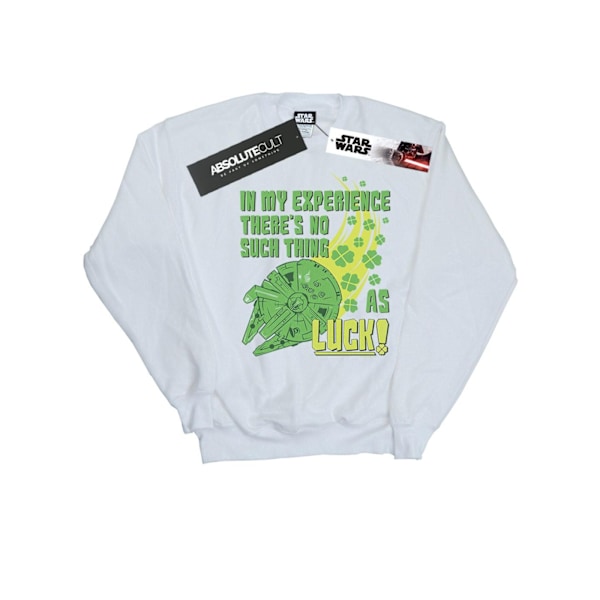 Star Wars Dam/Damer Millennium Falcon Shamrock Luck Sweatshirt L Vit White L