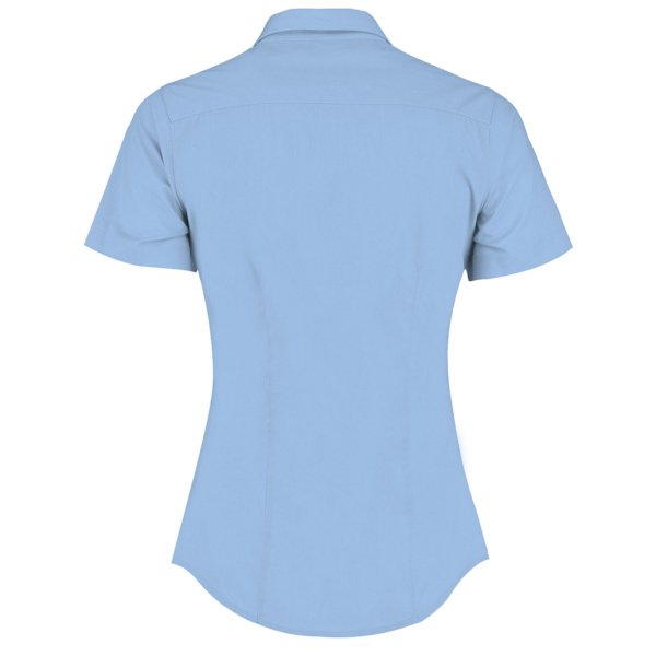 Kustom Kit Dam/Damer Poplin Skräddarsydd Kortärmad Skjorta 24 Light Blue 24 UK