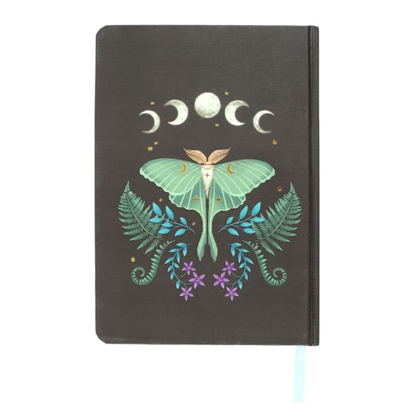 Something Different Moth A5 Notebook One Size Svart Black One Size