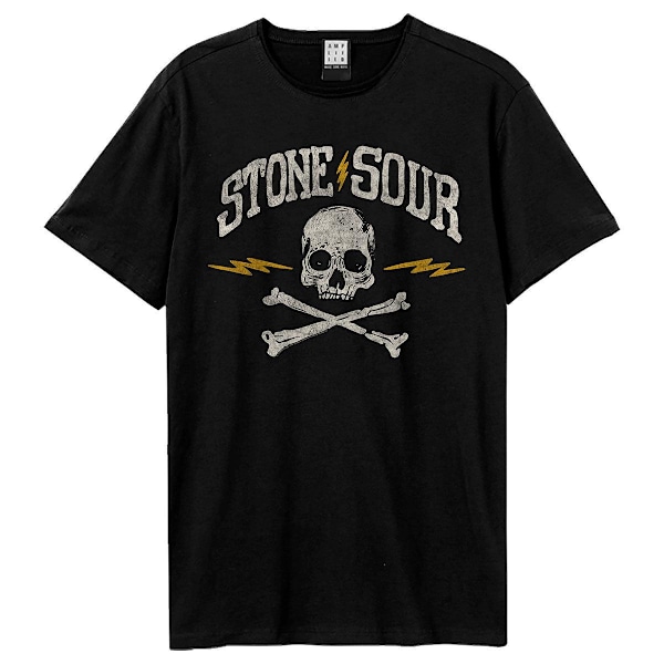 Amplified Unisex Adult Skull Stone Sour T-Shirt S Svart Black S