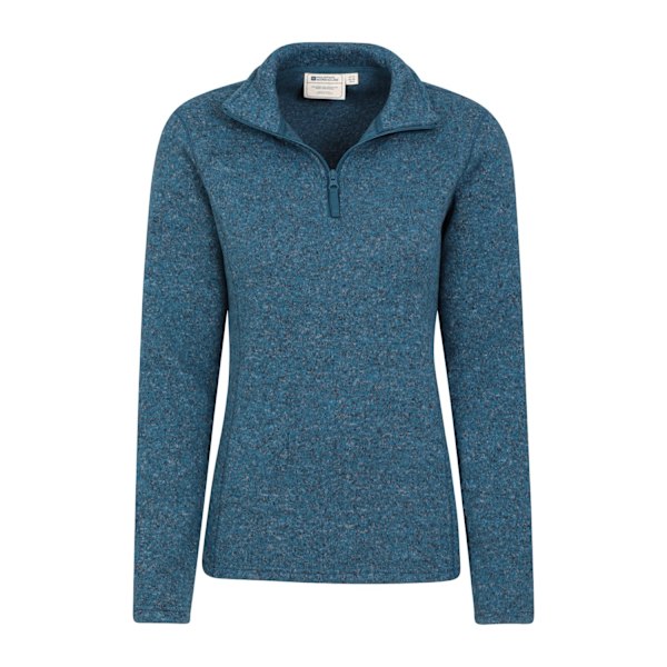 Mountain Warehouse Dam/Dam Idris Fleece Tröja med Halv Dragkedja Storlek 12 U Teal 12 UK