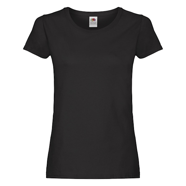 Fruit of the Loom Dam/Damer Original Lady Fit T-shirt M Svart Black M