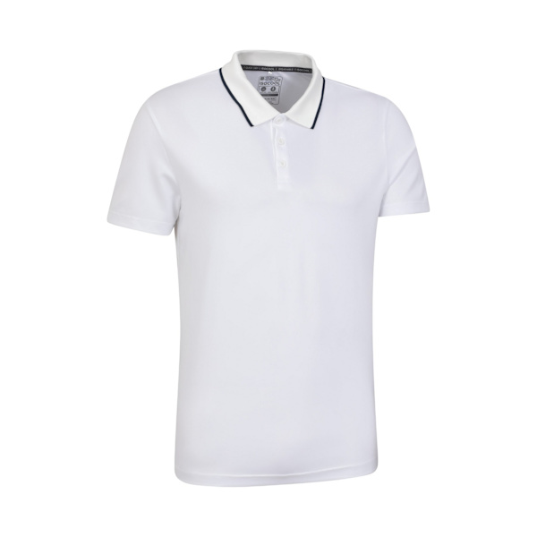 Mountain Warehouse Herr Tournament IsoCool Poloskjorta L Vit White L