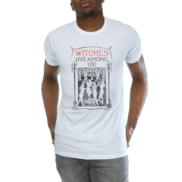 Fantastiska vidunder Mäns Häxor lever bland oss T-shirt XXL Vit White XXL