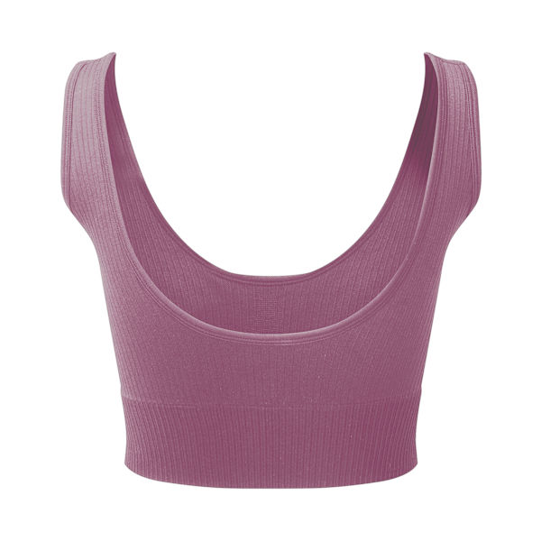 TriDri Dam/Kvinnor Multisport Ribbad Sömlös 3D BH M Mauve Mauve M