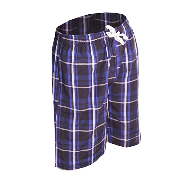Cargo Bay Herr Woven Checked Lounge Shorts S Royal Check Royal Check S