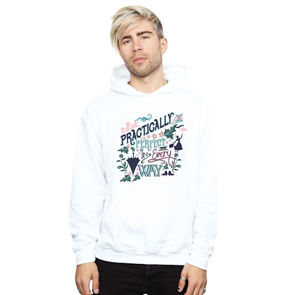 Disney Herr Mary Poppins Praktiskt Hoodie XXL Vit White XXL