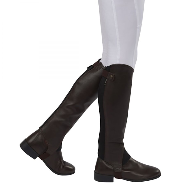 Dublin Unisex Fusion Läder Halvchaps XL Brun Brown XL