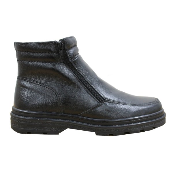 Roamers Herr Twin Zip Fuskpäls Thermal Warm Fodrade Boots 8 UK Bl Black 8 UK