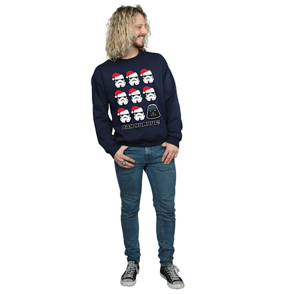 Star Wars Jul Humbug Sweatshirt XXL Marinblå Navy Blue XXL