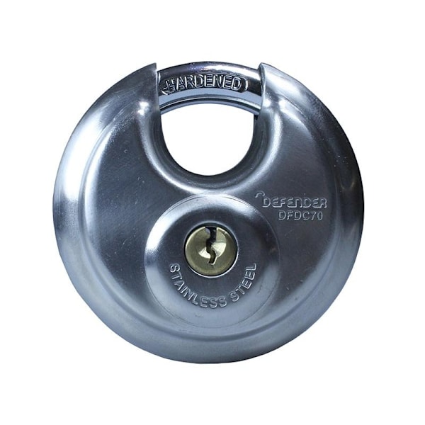 Defender Diskus Hänglås 1 x 70mm Flerfärgad Multi Colour 1 x 70mm