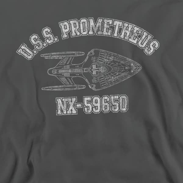 Star Trek Unisex Vuxen Prometheus Träningströja M Kolgrå Charcoal M