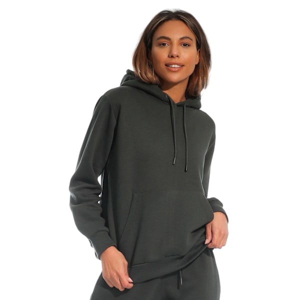 Light And Shade Dam/Dam Hoodie M Kolgrå Charcoal Grey M