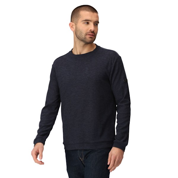 Regatta Edley Marl Crew Neck Sweatshirt för Herrar, S Navy Navy S