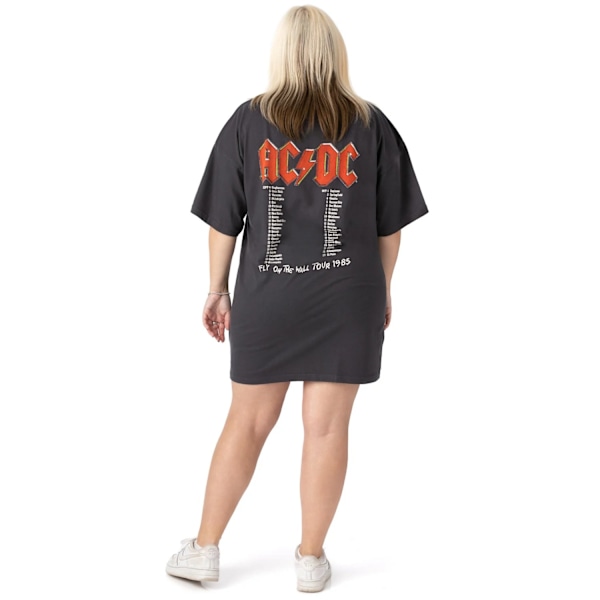 AC/DC Dam/Dam Oversized T-Shirt Klänning L Svart/Röd Black/Red L