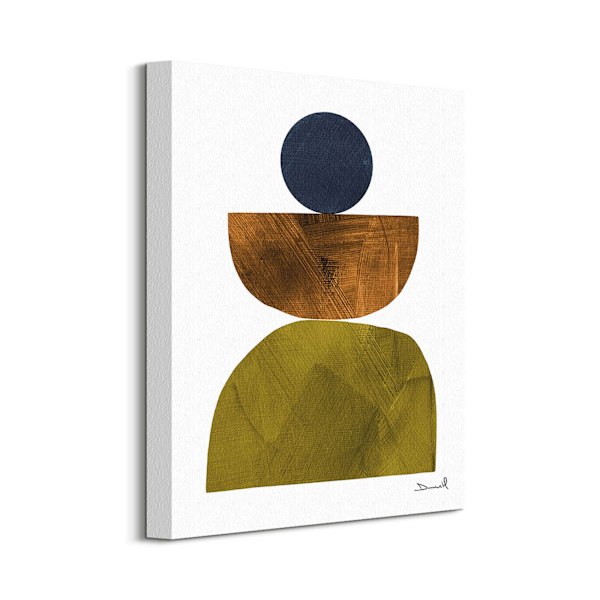 Dan Hobday Modern I Canvas Print 40cm x 30cm Brun/Grön/Blå Brown/Green/Blue 40cm x 30cm