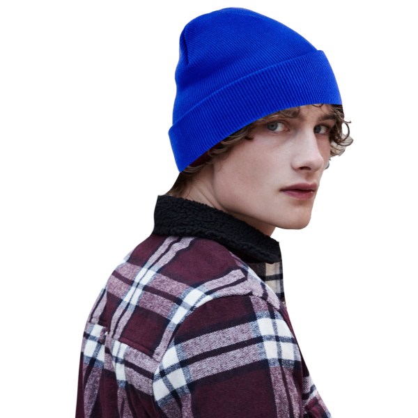 Beechfield Original Recycled Cuffed Beanie One Size Bright Roya Bright Royal Blue One Size