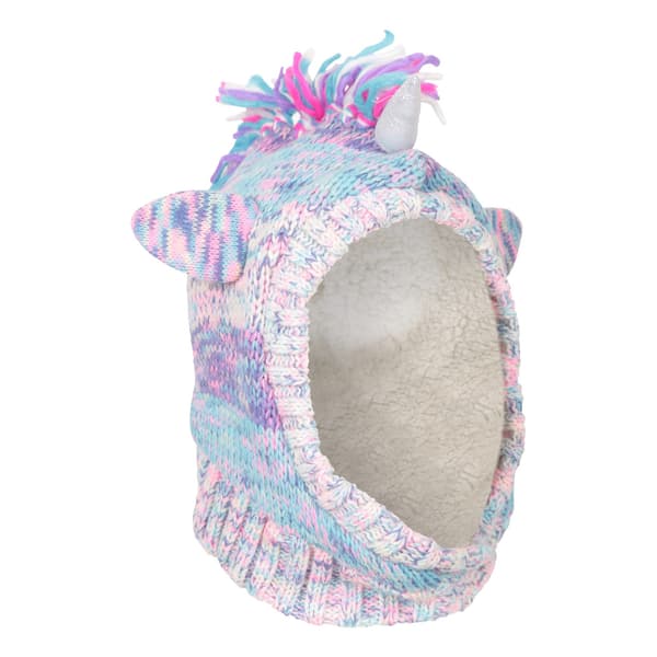 Mountain Warehouse Barn/Barn Unicorn Fleecefodrad Balaclava Purple One Size