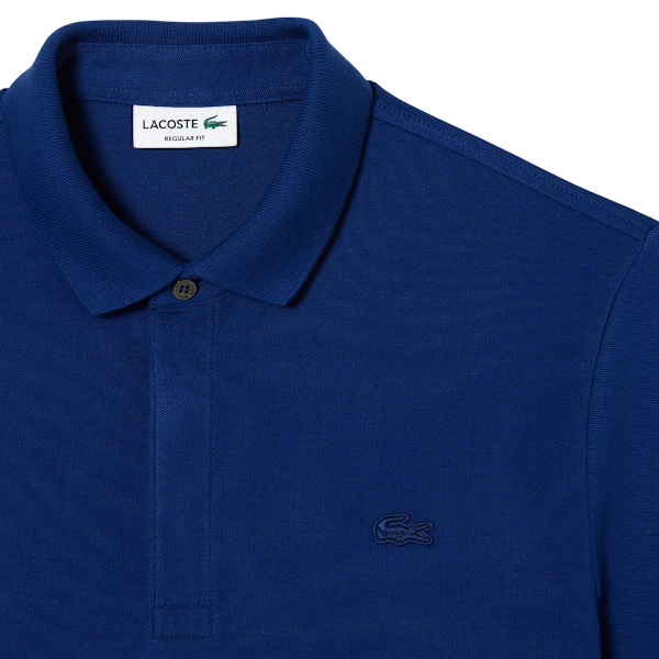 Lacoste Herr Paris Stretch Regular Pikétröja S Blå Blue S