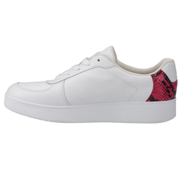 FitFlop Dam/Dam Snake Print Läder Träningsskor 8 UK Vit/R White/Raspberry 8 UK