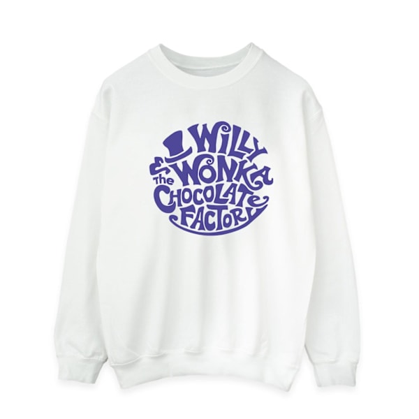 Willy Wonka & The Chocolate Factory Herr Sweatshirt med tryckt logotyp White S