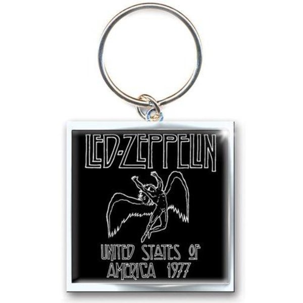 Led Zeppelin 1977 US Tour Nyckelring One Size Svart Black One Size