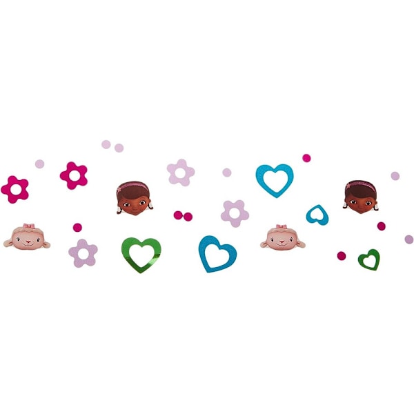 Doc McStuffins Konfetter (3-pack) En Storlek Rosa/Grön/Blå Pink/Green/Blue One Size