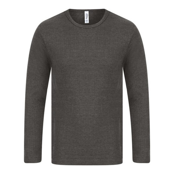 Absolute Apparel Thermal långärmad t-shirt för män 2XL Charcoal Charcoal 2XL