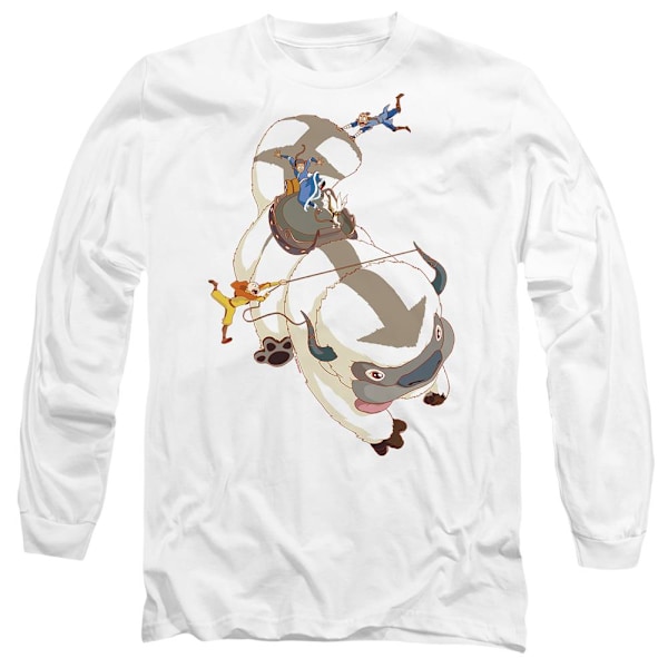 Avatar: The Last Airbender Unisex Vuxen Hang On Appa T-Shirt M White M