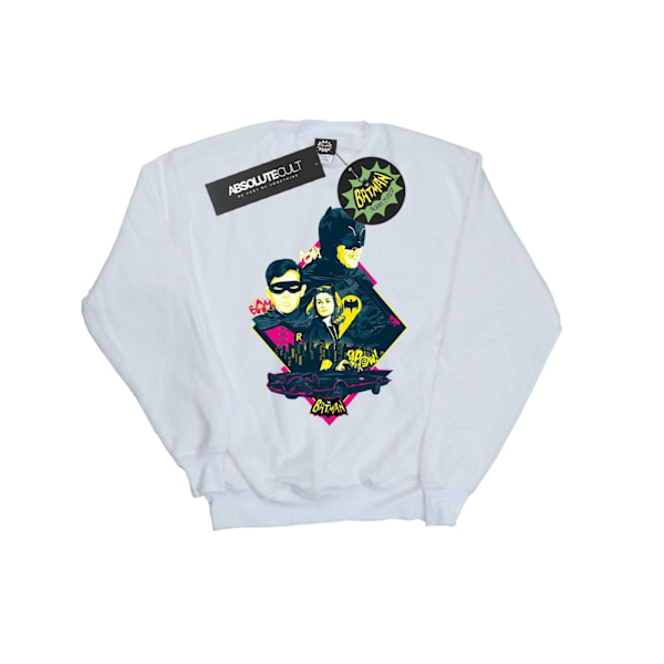 DC Comics Boys Batman TV-serie karaktär Pop Art Sweatshirt 12 White 12-13 Years