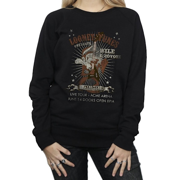 Looney Tunes Dam/Damer Wile E Coyote Gitarr Sweatshirt XL B Black XL