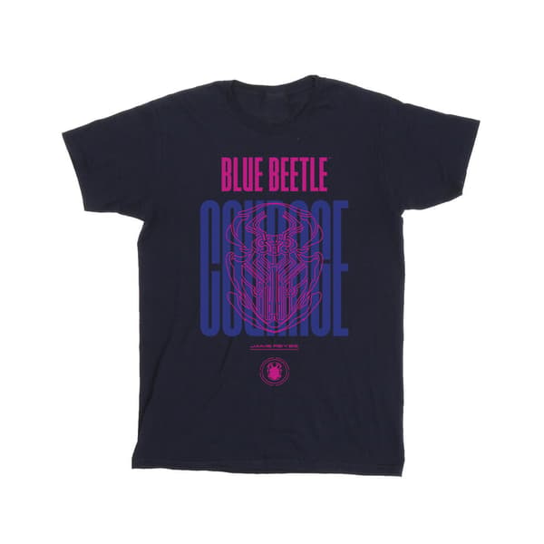 Blue Beetle Herr T-shirt Courage i Bomull S Vit White S