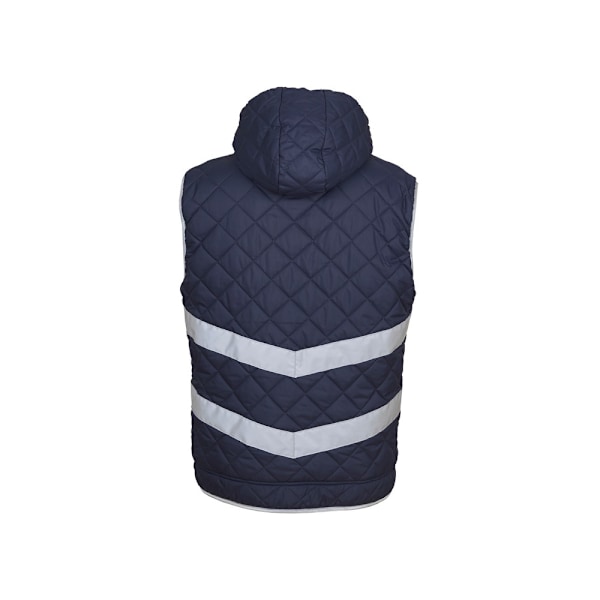 Yoko Unisex Hi Vis Kensington Huvtröja Gilet XL Marinblå Navy XL