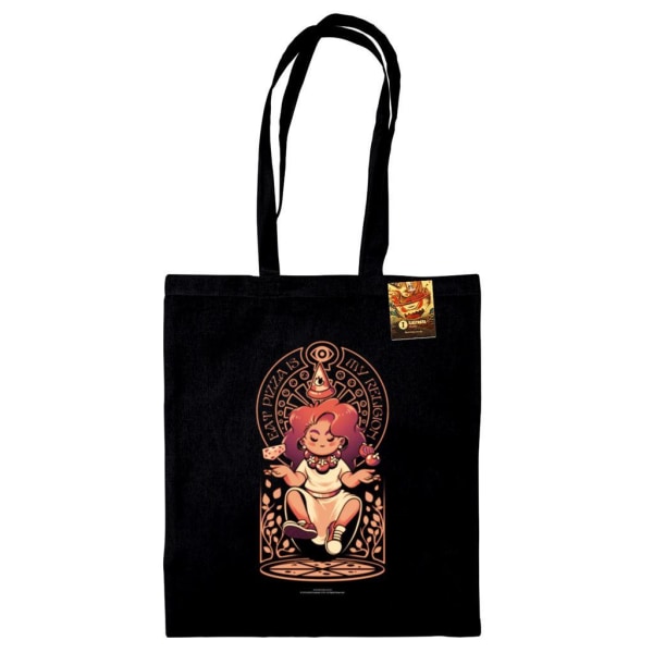 Ilustrata Pizza Goddess Tote Bag One Size Svart Black One Size