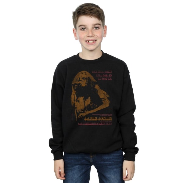 Janis Joplin Boys Madison Square Garden Sweatshirt 12-13 år Black 12-13 Years