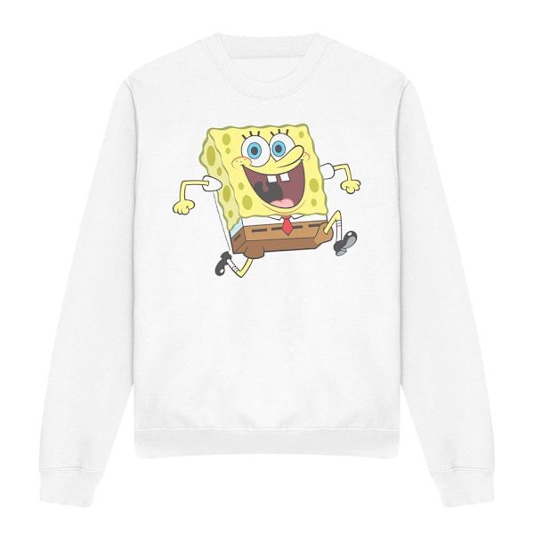 SvampBob Fyrkant Unisex Vuxen Glad Löpar Tröja L W White L