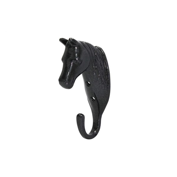 Perry Equestrian Horse Head Single Stall/Väggkrok One Size Bl Black One Size
