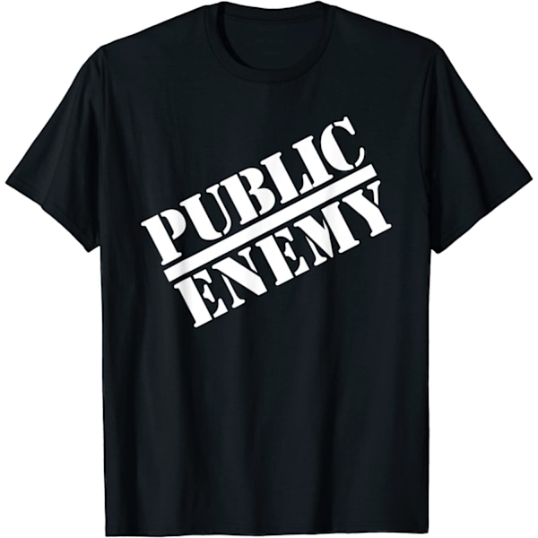 Public Enemy Unisex Vuxen Logo Bomull T-shirt 3XL Svart Black 3XL