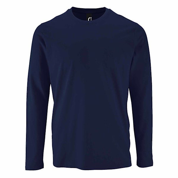 SOLS Imperial Långärmad T-shirt för Män 4XL Fransk Marinblå French Navy 4XL