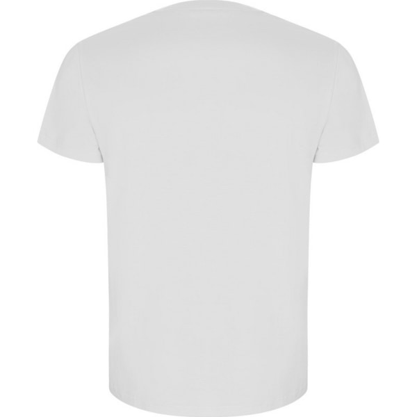 Roly Golden Plain T-shirt med korta ärmar för män, vit, storlek M White M
