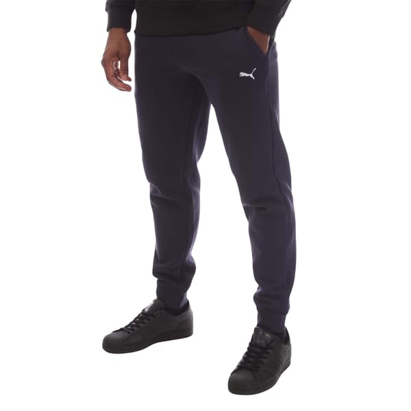 Puma Herr Logo Mudd Ankel Joggingbyxor M R Marinblå Navy M R