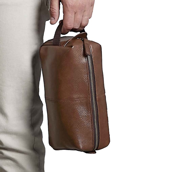 Quadra NuHide Faux Läder Necessär (2-pack) One Size Tan Tan One Size