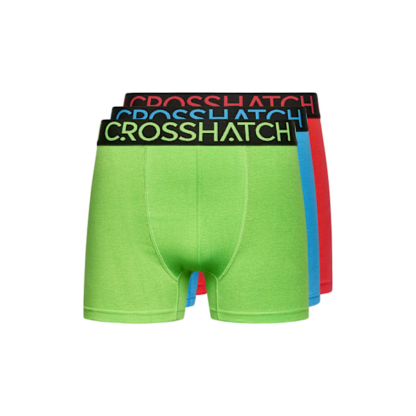 Duck and Cover Herrarnas Highlighter Boxer Shorts (3-pack) XXL Grön Green/Red XXL