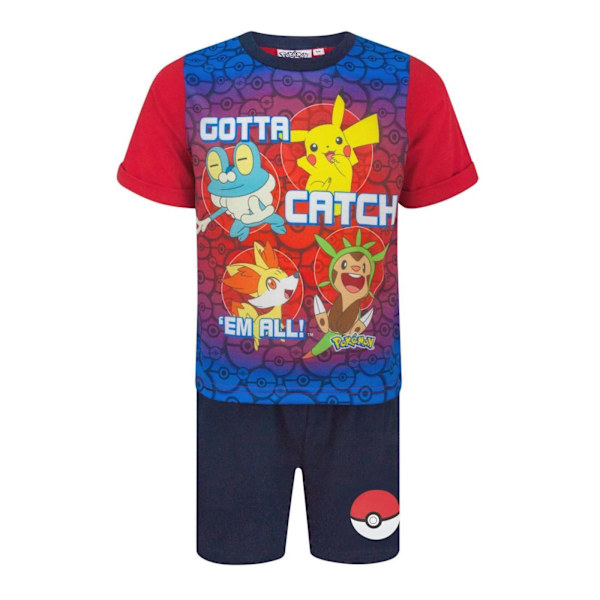 Pokemon Boys Gotta Catch ´Em All! Kort Pyjamas Set 3-4 År Multi Multicoloured 3-4 Years